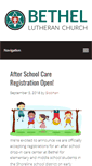 Mobile Screenshot of bethellutheranchurch.org