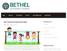 Tablet Screenshot of bethellutheranchurch.org