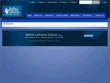 Tablet Screenshot of bethellutheranchurch.com